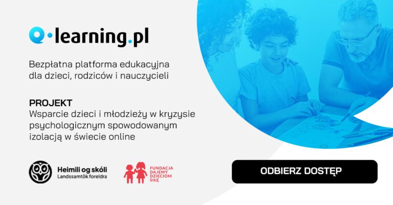 Bezpłatna platforma e-learningowa. Wsparcie dzieci i młodzieży w kryzysie psychologicznym