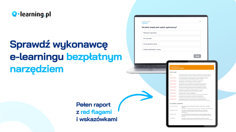Sprawdź bezpłatne narzędzie do weryfikacji wykonawcy e-learningu